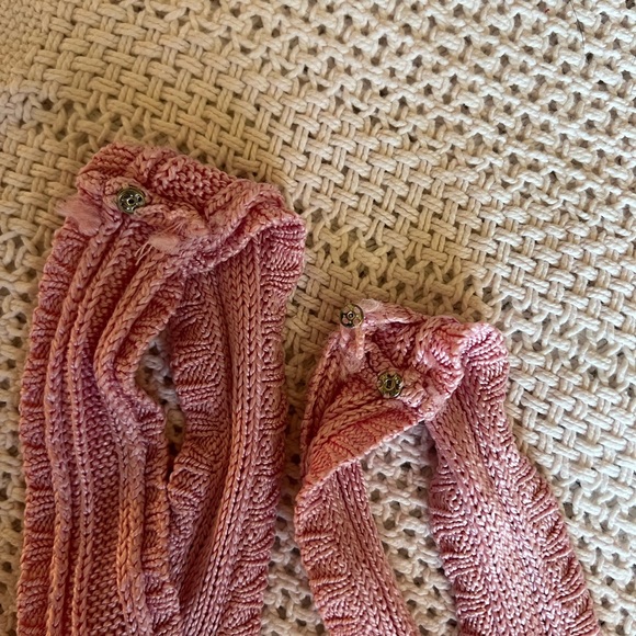 Pink Silk Ralph Lauren Black Label Cable Knit Tank Top Size Medium - Picture 5 of 5